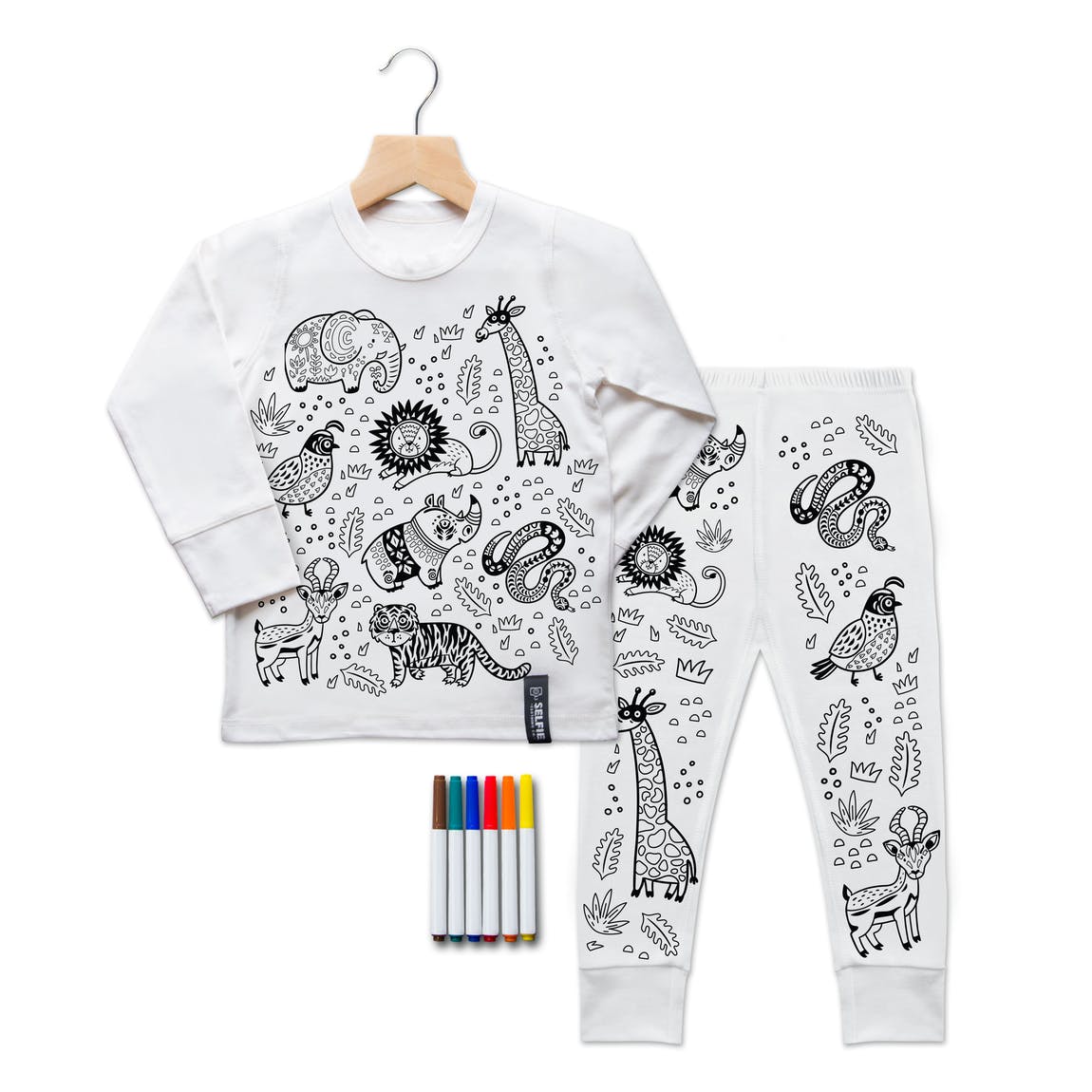 Colour In 'Jungle' PJ's | Selfie Co.