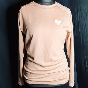 Tan Heart Sweatshirt
