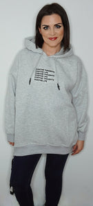 Positive Thoughts Positive Life Hoody (Grey)