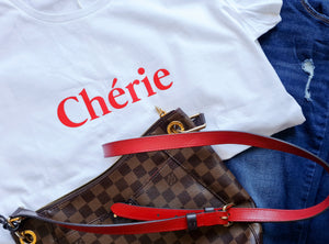 luxury white crew neck soft t-shirt chérie phoenix boutique