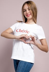luxury white crew neck soft t-shirt chérie phoenix boutique