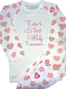 Personalised First Holy Communion | Girls Pyjamas